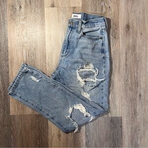 Women’s Light Blue Distressed Jeans